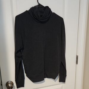 Prana Charcoal Cowl Neck Active Shirt